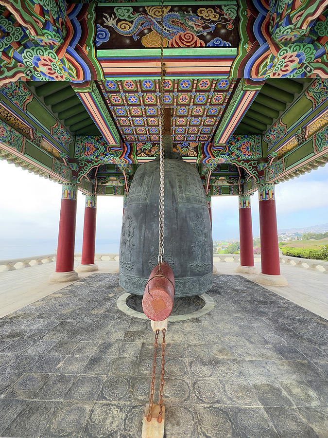 The Korean Bell at Pt. Fermin Photograph by Joe Schofield