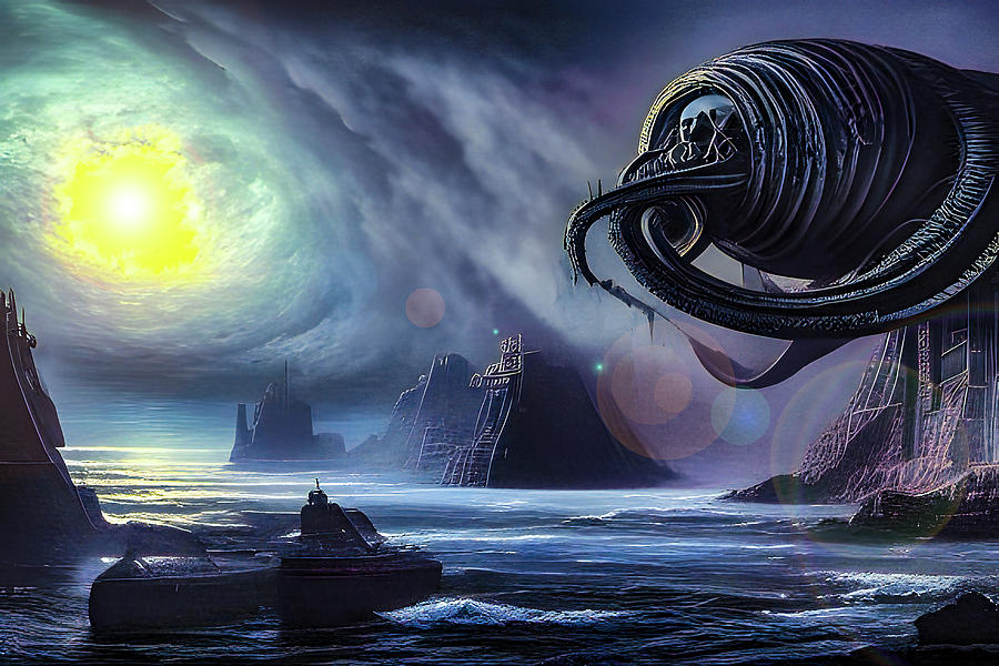 The Kraken's Lair Digital Art by Steve Taylor Fine Art America