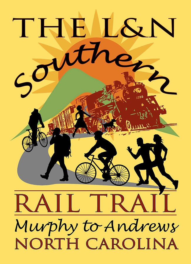The L and N Southern Rail Trail Digital Art by Debra and Dave Vanderlaan