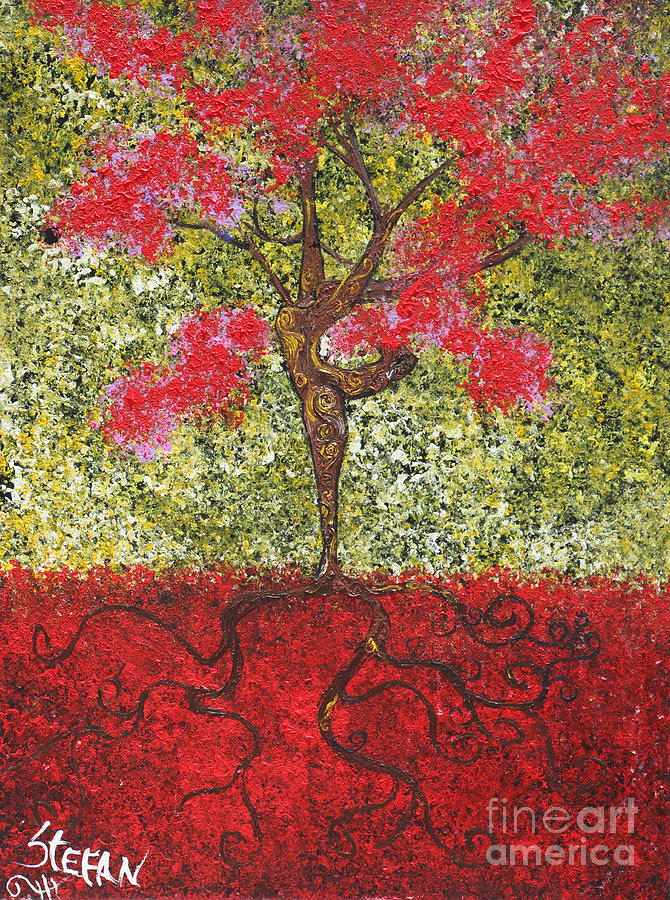 The Lady Tree Dancer Painting by Stefan Duncan