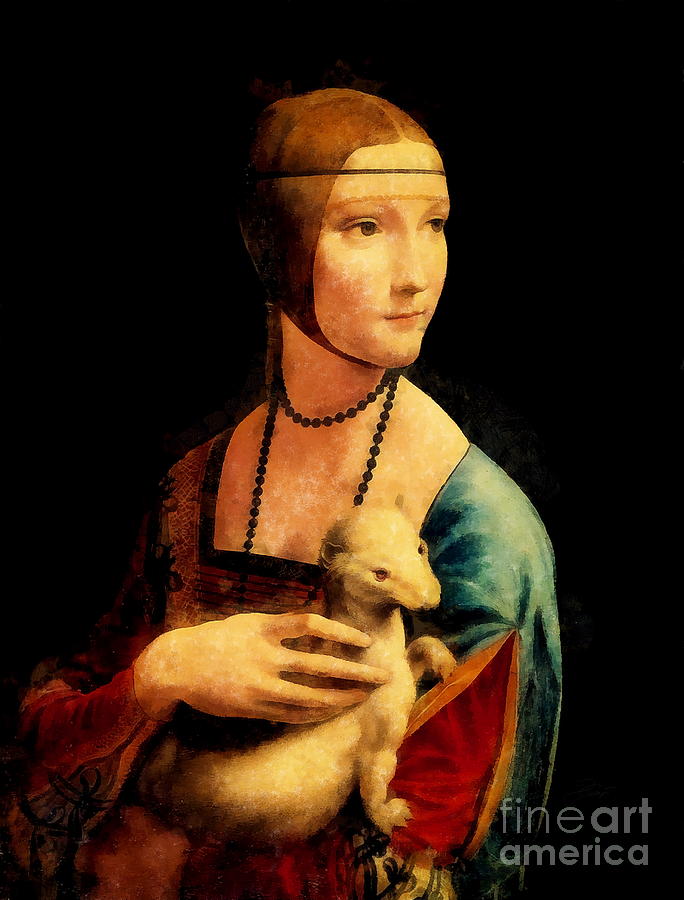 The Lady with an Ermine Digital Art by Jerzy Czyz
