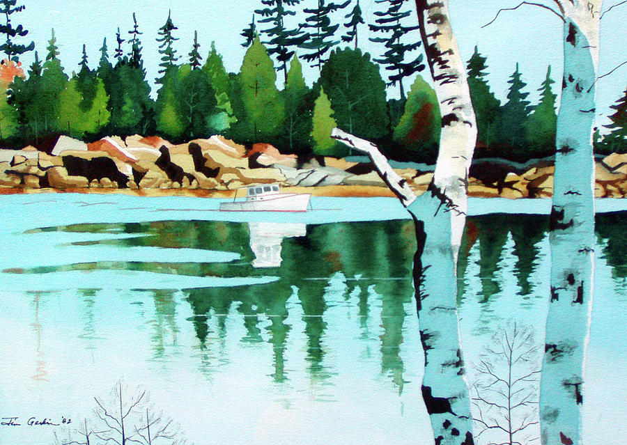 The Lagoon Painting by Jim Gerkin