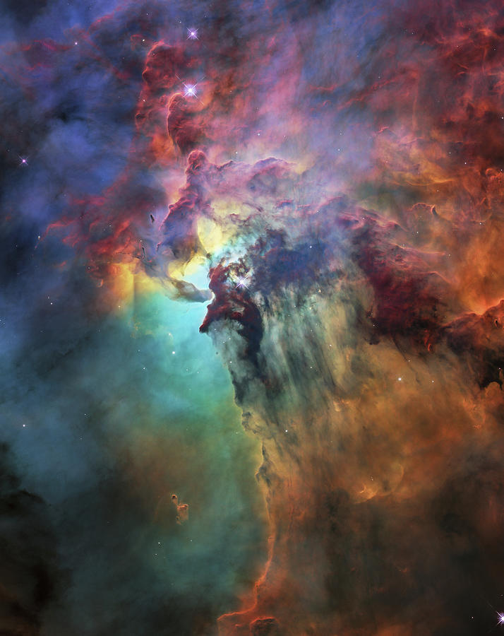 Interstellar Photograph - The Lagoon Nebula, Hubble 28th Anniversary by Nasa
