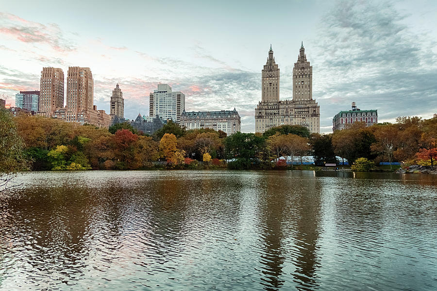 The Lake at Central Park and Upper West Side Buildings 2 Photograph by ...