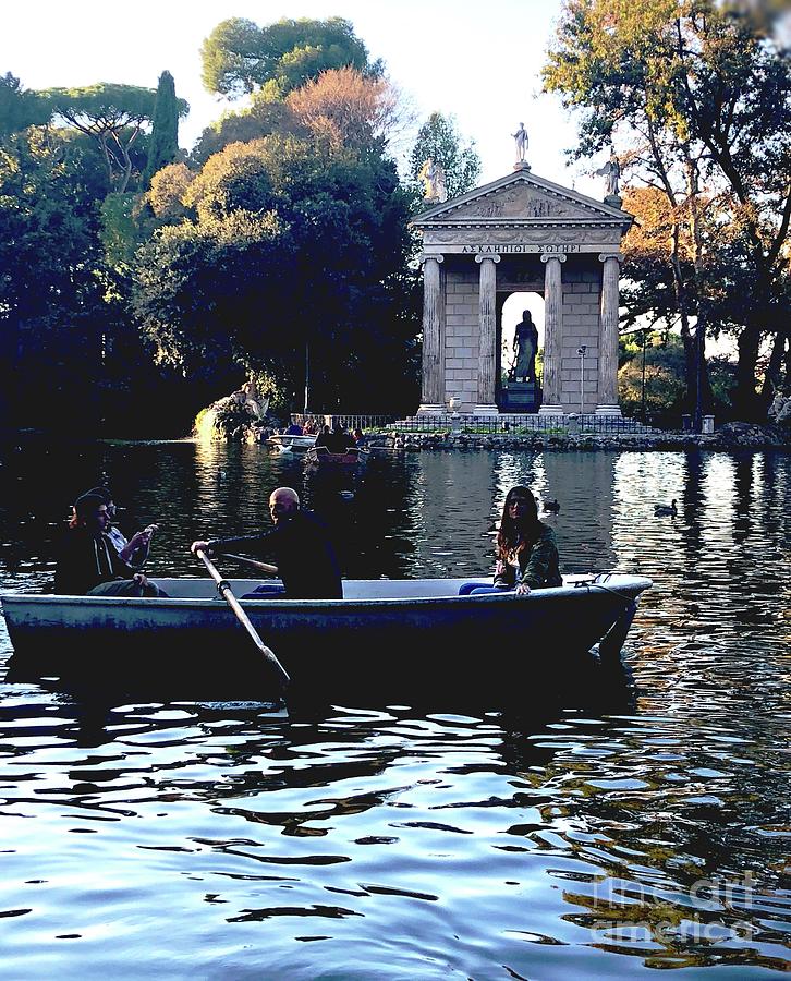 The Lake at Villa Borghese Photograph by Vicki Zatarain - Fine Art America