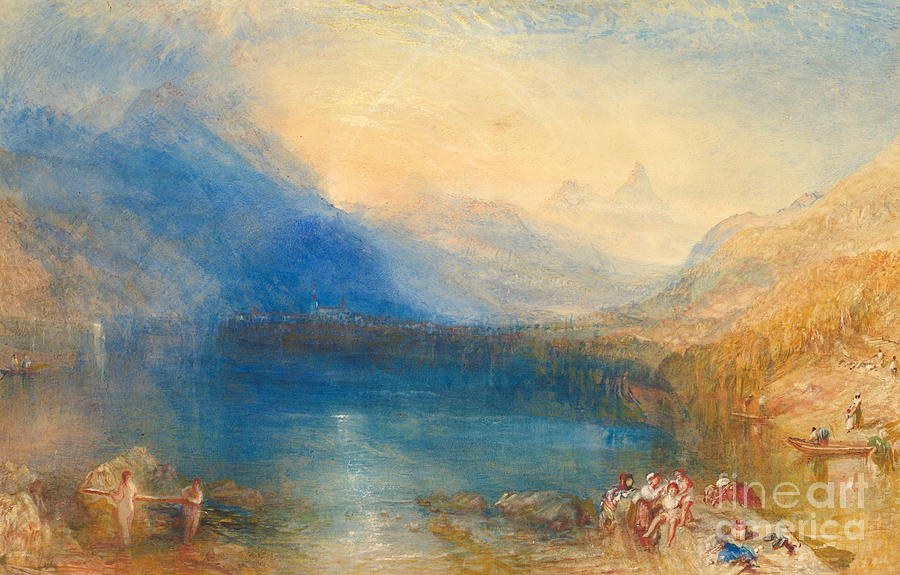 The Lake of Zug Painting by William Turner