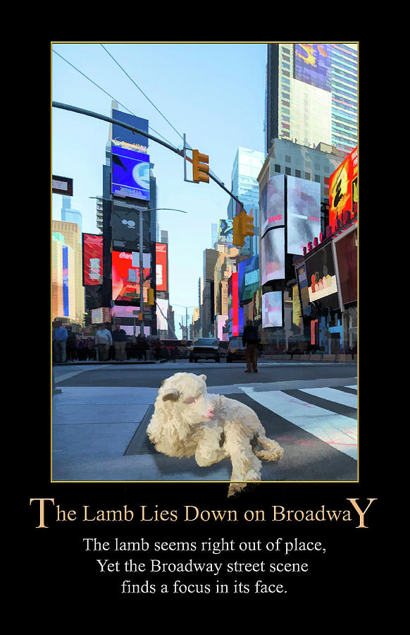 The Lamb Lies Down on Broadway Digital Art by John Haldane