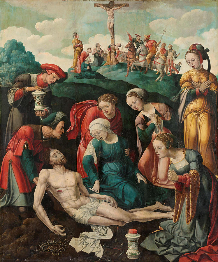 The Lamentation of Christ Painting by Attributed to Cornelis Buys the Younger