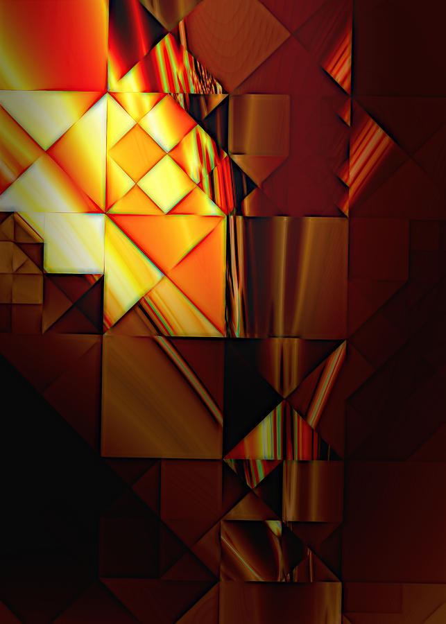 Abstract Digital Art - the Lamp by Phil Sampson