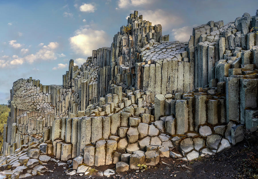 The land or hexagonal pillars Photograph by Jaroslaw Blaminsky