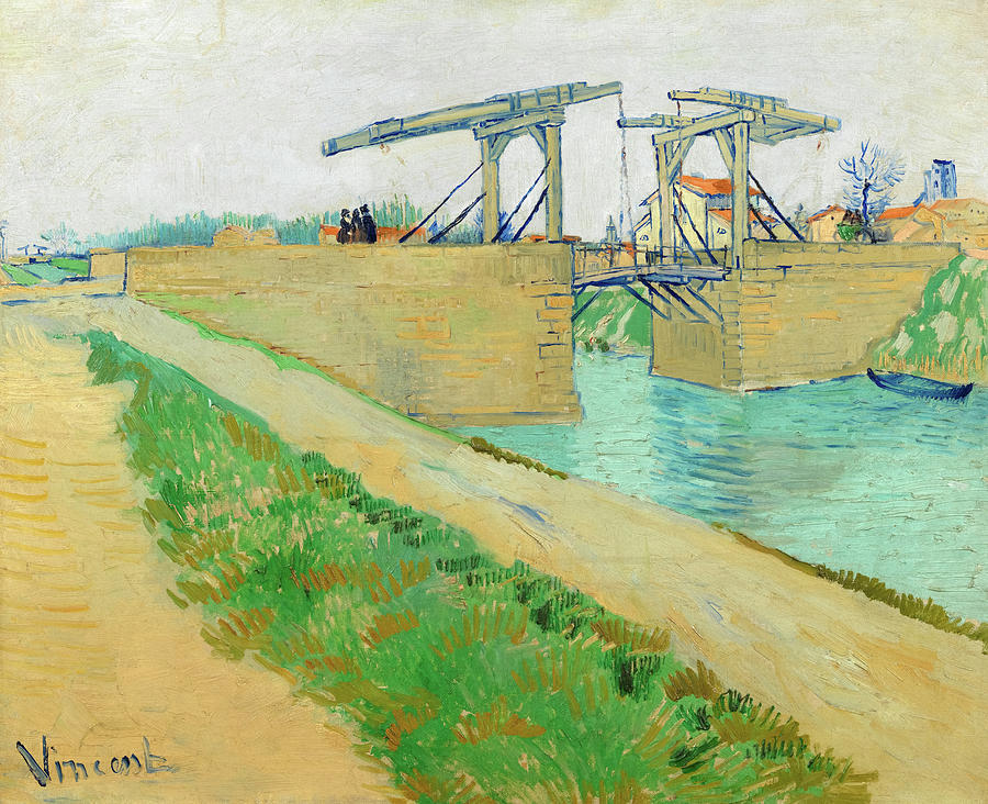 Vincent Van Gogh Painting - The Langlois Bridge, 1888 by Vincent van Gogh