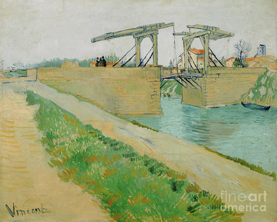 Vincent Van Gogh Painting - The Langlois Bridge, March 1888 by Van Gogh by Vincent van Gogh
