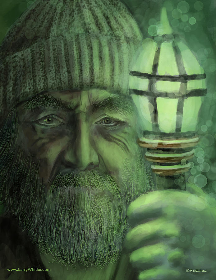 The Lantern Man  Digital Art by Larry Whitler