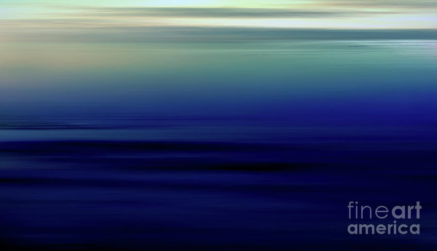 The Lapis Blue Abstract Photo Of A Calm Ocean Photograph