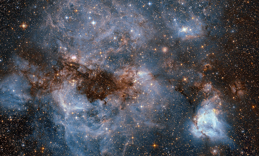 Interstellar Photograph - The Large Magellanic Cloud N159 by Nasa