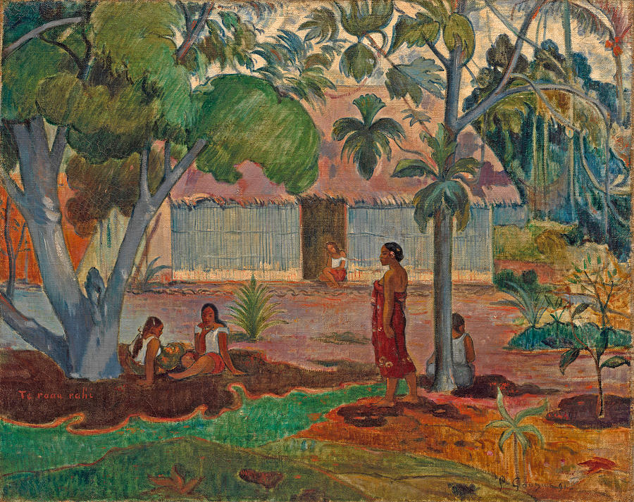 The Large Tree Painting by Paul Gauguin