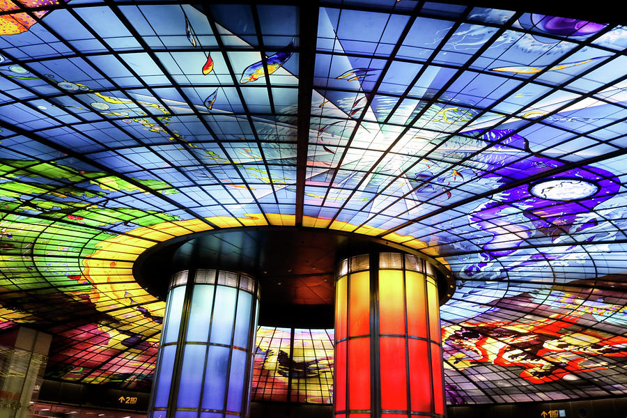 Kaohsiung Photograph - The Largest Stained Glass Display in The World by Frankie Bradshaw