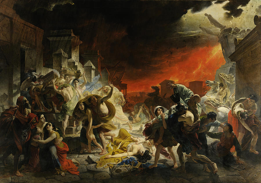 The Last Day of Pompeii - Karl Bryullov Painting by War Is Hell Store
