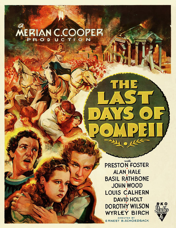 The Last Days of Pompeii, 1935 - art by Frederick Madan Mixed Media by Movie World Posters