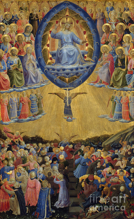 The Last Judgment, Winged Altar Painting by Fra Angelico
