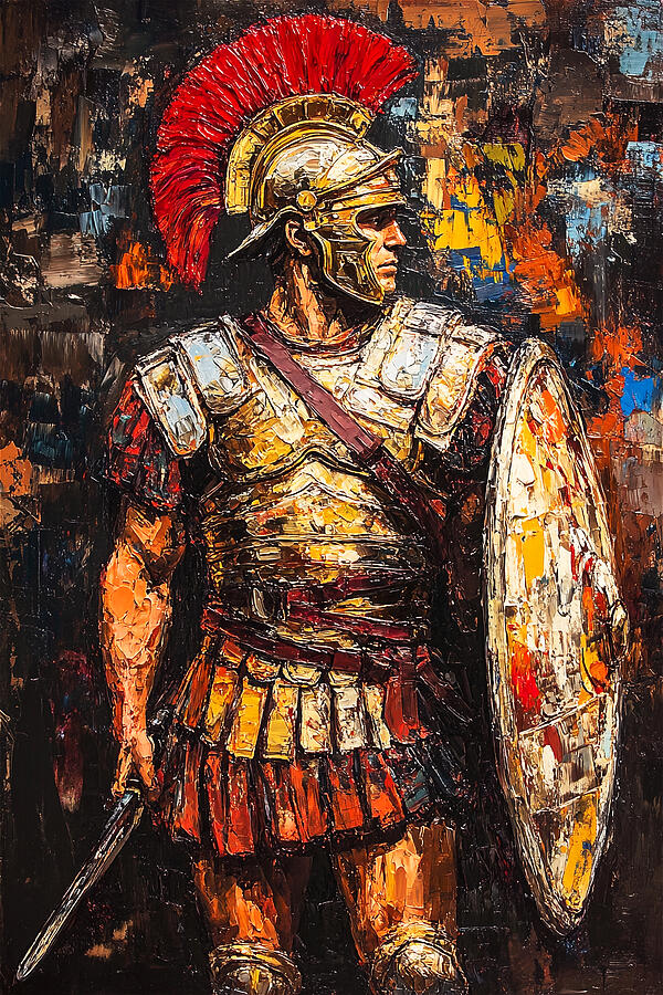 The Last Legionarys Watch, 02 Painting by AM FineArtPrints The Last Legionarys Watch, 02 Painting by AM FineArtPrints