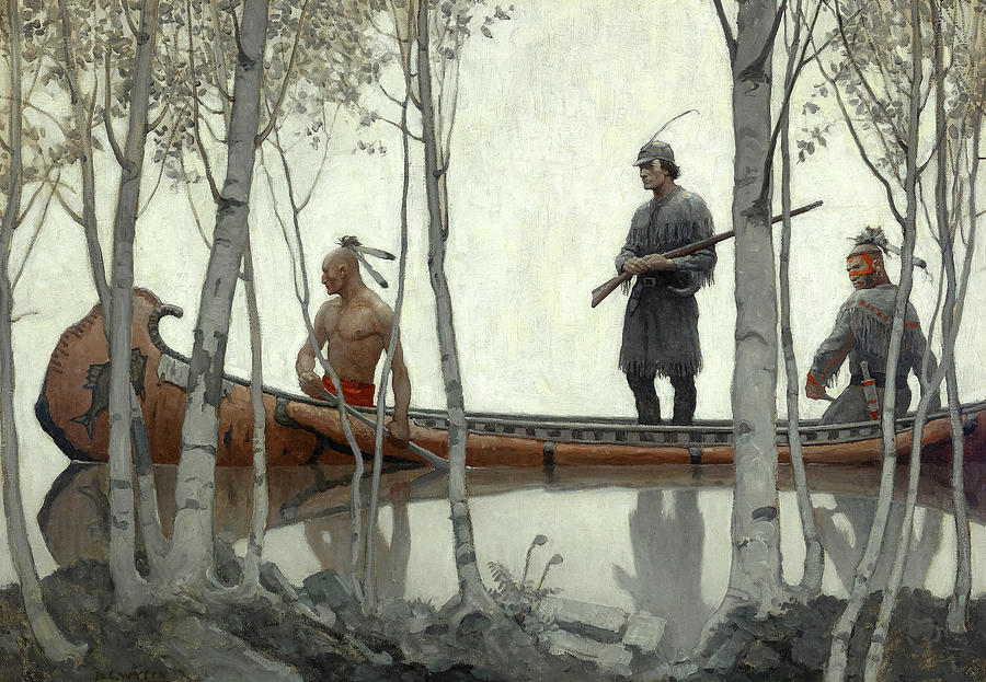 Newell Convers Wyeth Painting - The Last of the Mohicans by Newell Convers Wyeth