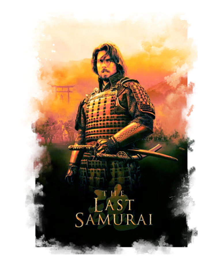 The Last Samurai Poster Red Painting By Aiden Holly   Pixels