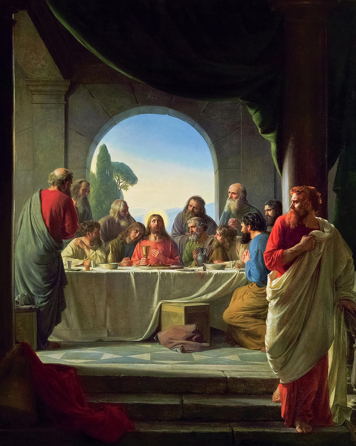 Jesus Christ Painting - The Last Supper, 1876 by Carl Heinrich Bloch