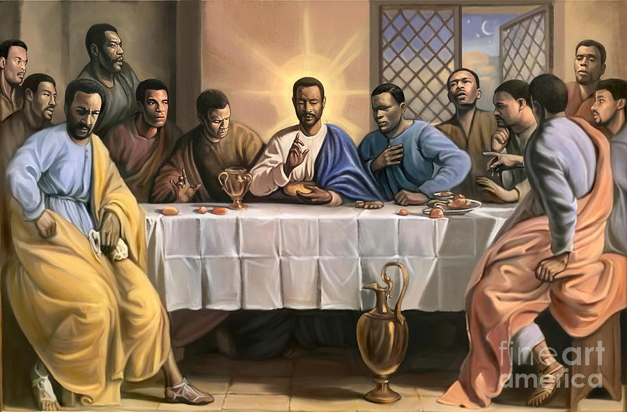 The Last Supper Digital Art - The Last Supper - African American Culture Illustration Art - Amazing Gift for Merry Christmas - Get by GraffiiArts