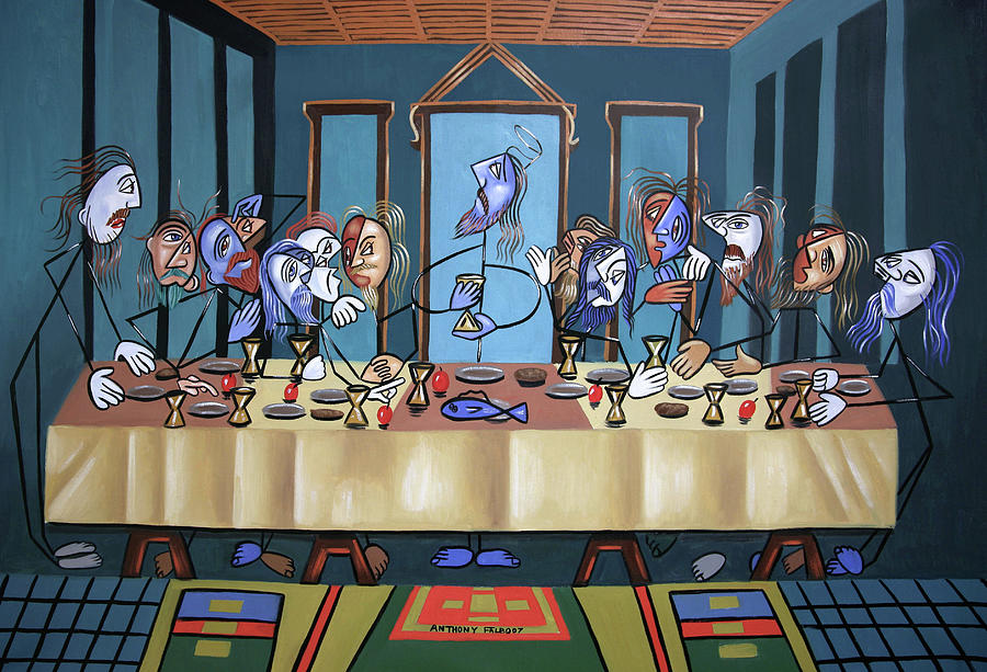 The Last Supper Painting - The Last Supper by Anthony Falbo