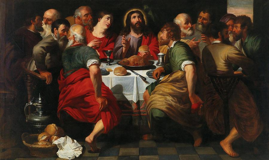 The Last Supper Painting by Artus Wolfaerts and Workshop Flemish