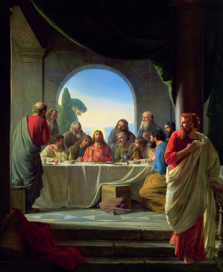 Jesus Christ Painting - The Last Supper by Carl Bloch