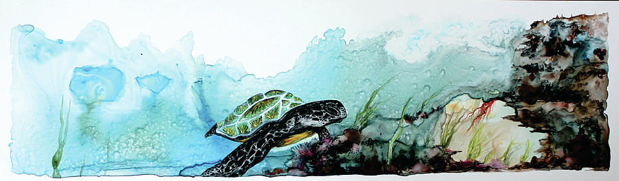 Turtle Painting - The Last Supper by Colleen Gray
