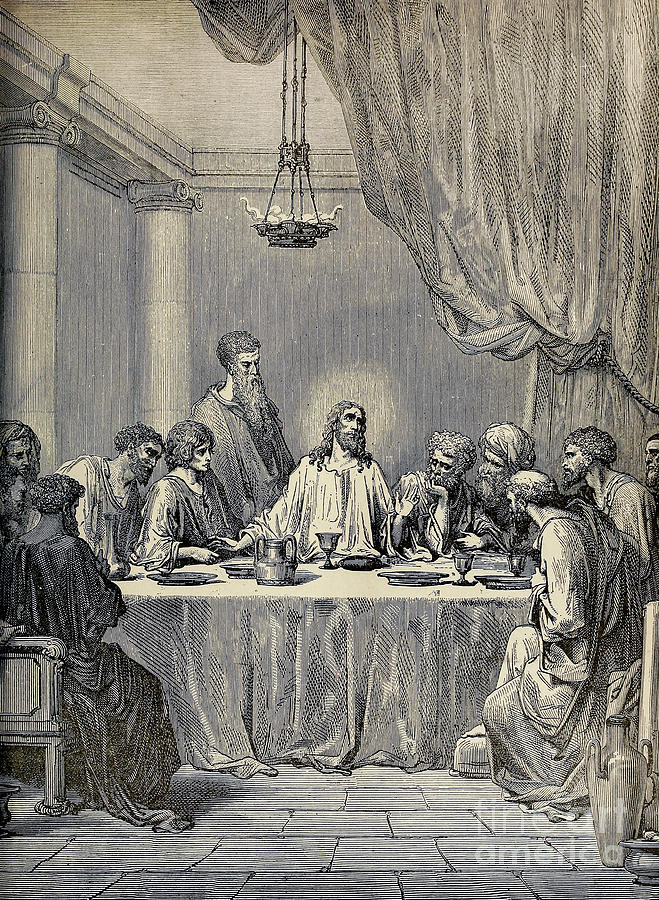 The Last Supper g1 Photograph by Historic illustrations - Fine Art America