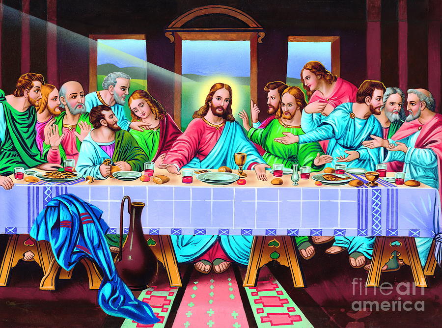 The last supper Painting by Patrick Hoenderkamp - Fine Art America