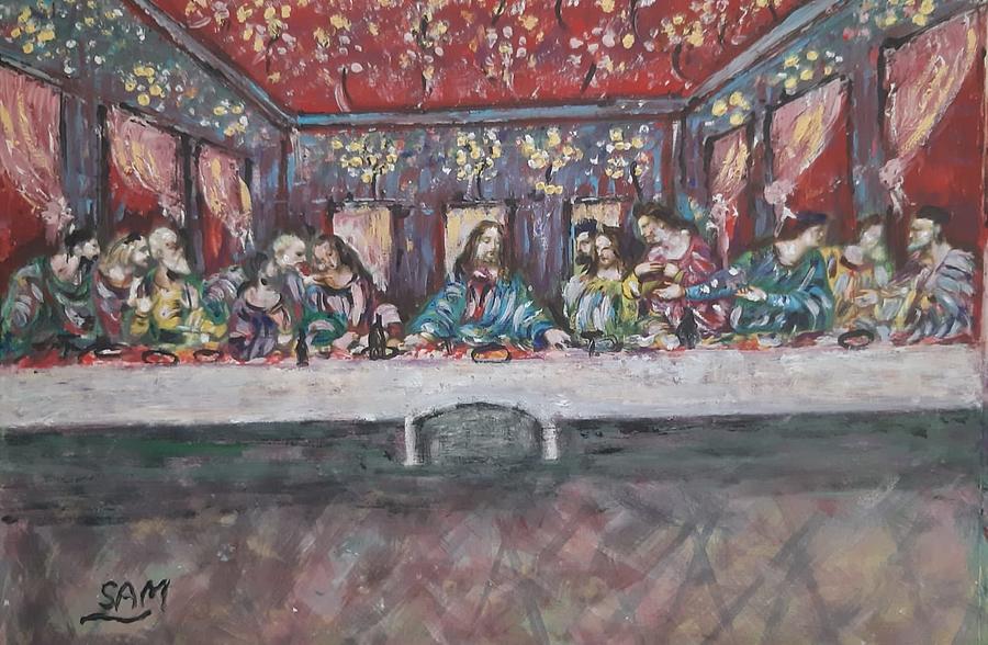 The Last Supper  Painting by Sam Shaker