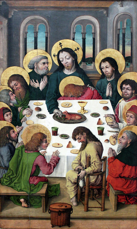 Supper Painting - The Last Supper by the Housebook