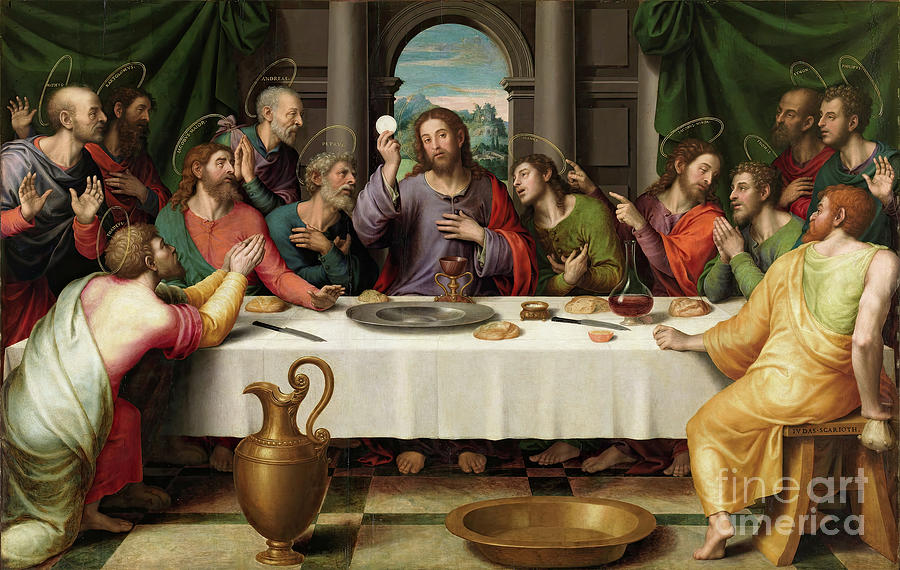 Jesus Christ Painting - The Last Supper by Tina LeCour