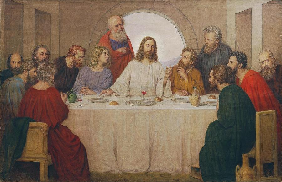 The Last Supper Drawing by Tom Von Dreger Austrian - Fine Art America