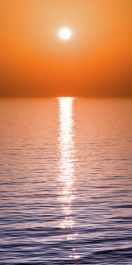 The Last Whisper of Day A Tranquil Sunset Over Gentle Seas Photograph ...