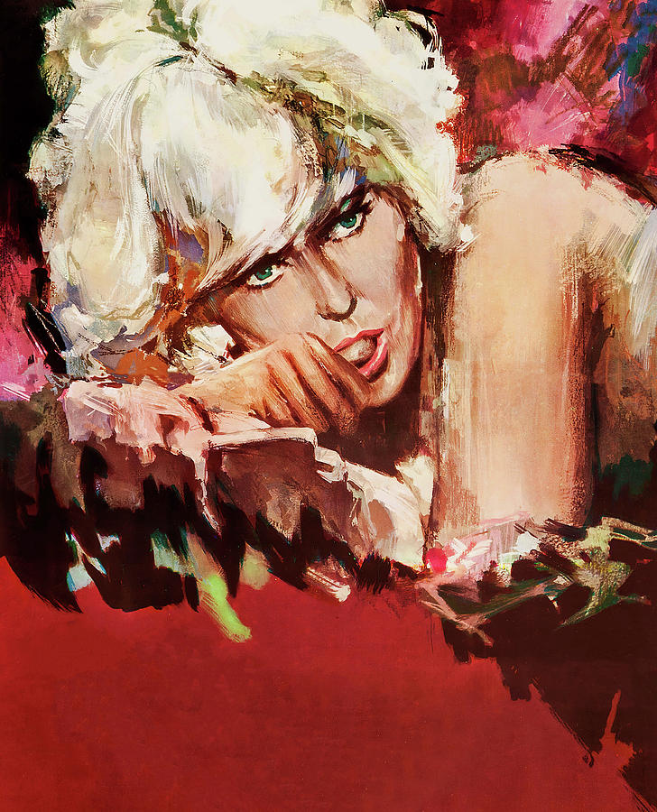 Kim Novak Painting - The Legend of Lylah Clare, 1968, movie poster painting by Raymond Elseviers by Movie World Posters