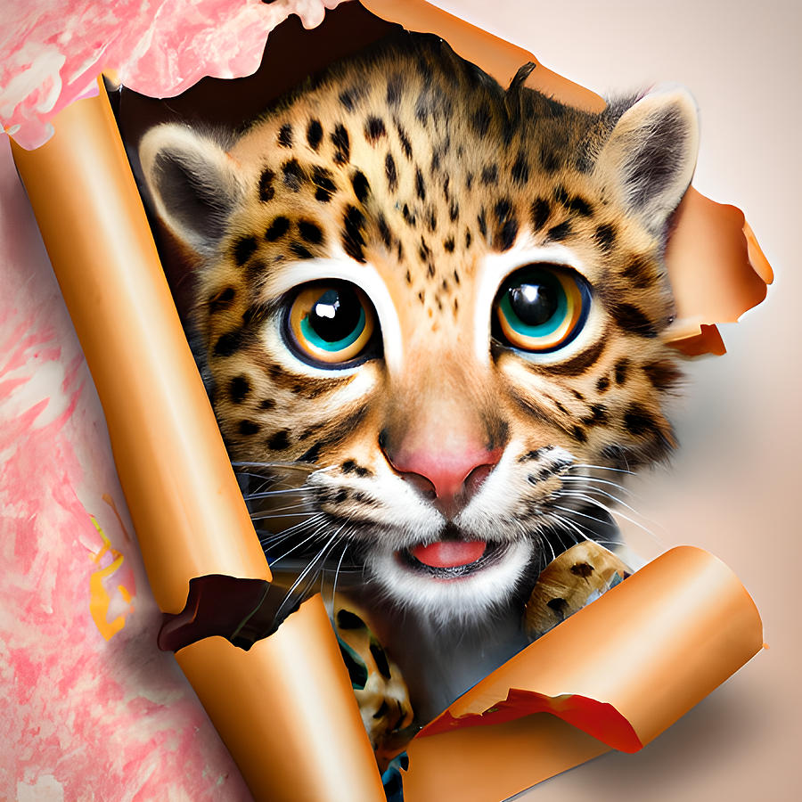 The Leopard Digital Art by Amalia Suruceanu