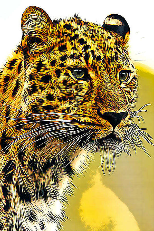 The Leopard Digital Art by Curt Freeman