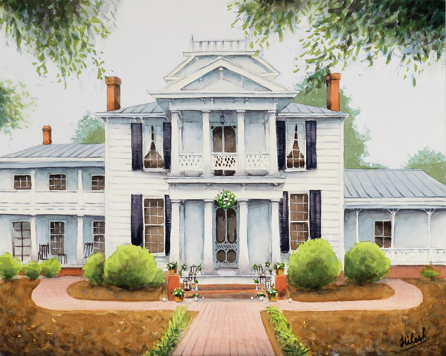 The Leslie-Alford-Mims House Painting by Tesh Parekh