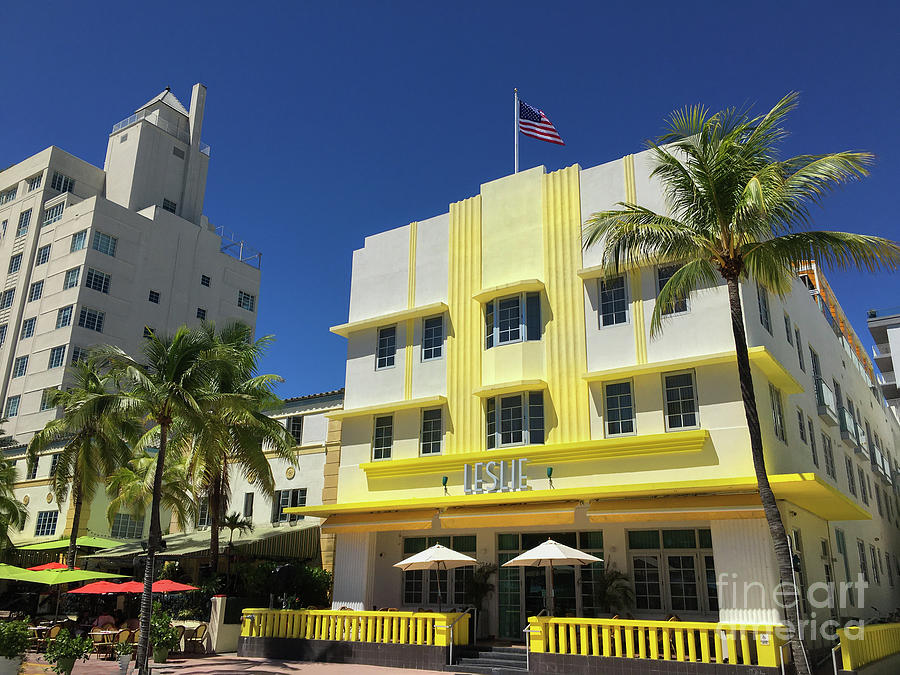 The Leslie Hotel in Miami Beach Art Deco Photograph by Carlos Diaz