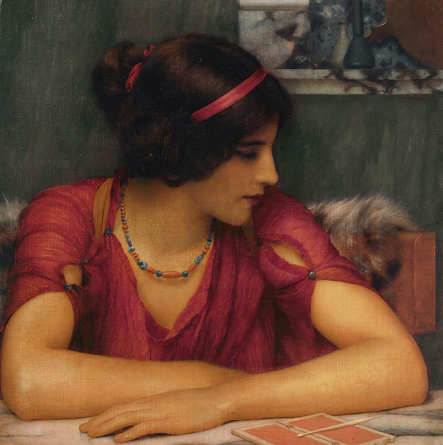 The Letter Painting by John William Godward