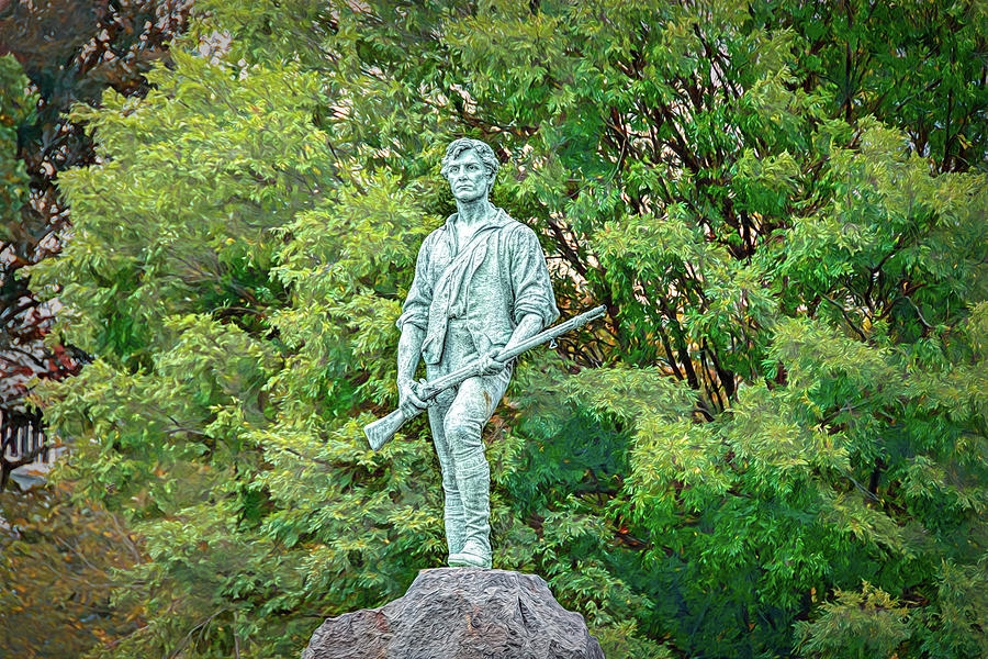 The Lexington Minuteman Statue Photograph by Debra Martz