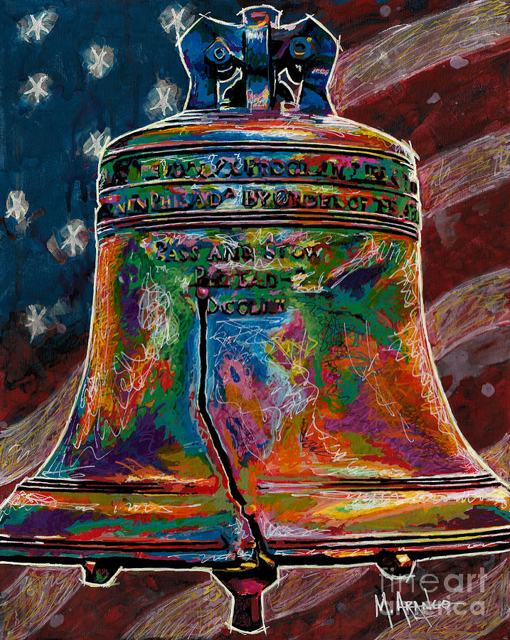 The Liberty Bell Painting by Maria Arango