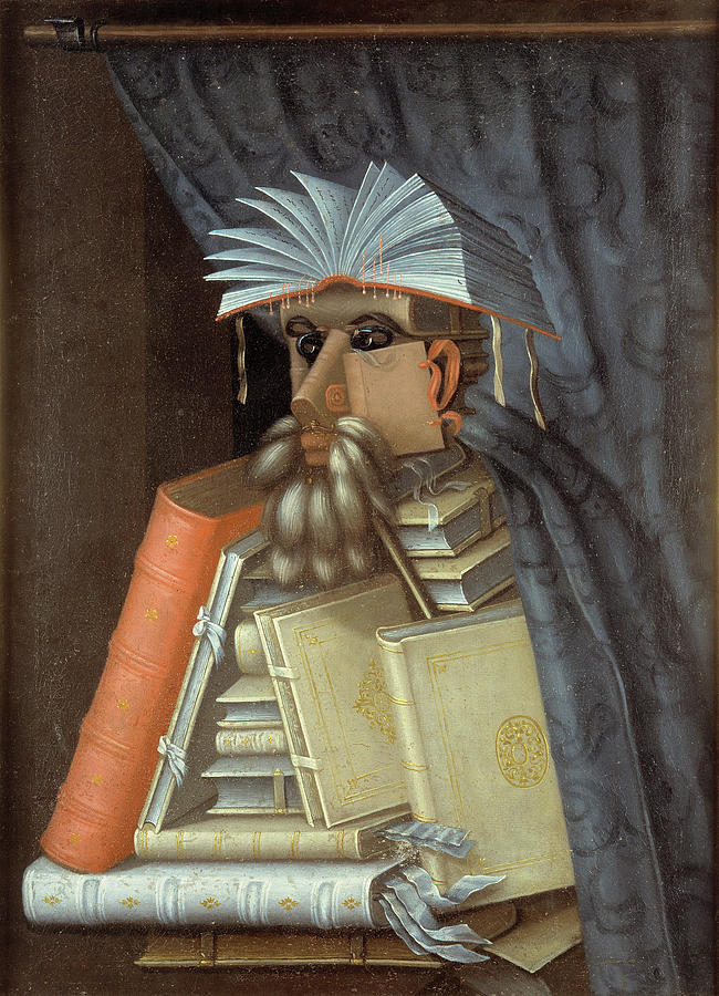 Book Painting -  The Librarian by Guiseppe Arcimboldo
