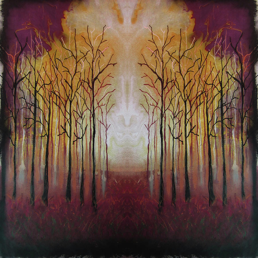 The Light in the Woods Pastel by John DeGaetano